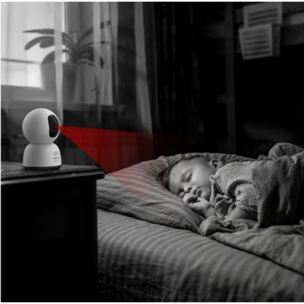 Baseus Security P1 Lite 2K 3 MP 360 Derece Gece Görüşlü IP Wi-Fi Güvenlik Kamerası