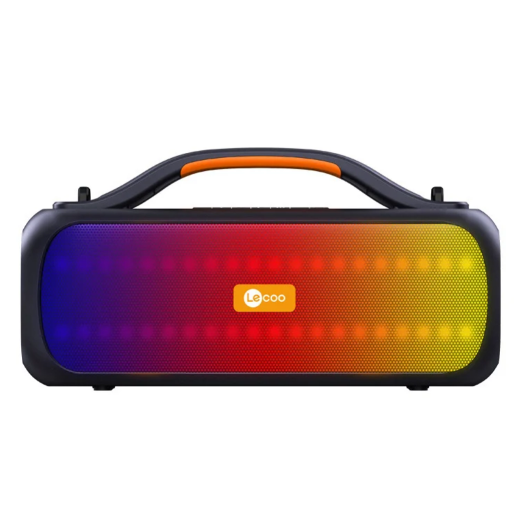 Lecoo DS155 30W Kablosuz Bluetooth 5.0 RGB Aydınlatmalı IPX5 Suya Dayanıklı TWS Stereo Boombox Taşınabilir Hoparlör
